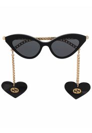 Gucci Eyewear Occhiali da sole cat-eye - Nero