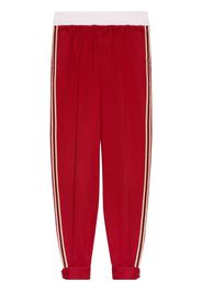 Gucci side-stripe track pants - Rosso
