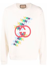 Gucci Interlocking G Star Flash sweatshirt - Toni neutri