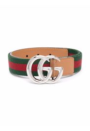 Gucci Kids GG logo-plaque belt - Verde