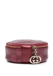 Gucci Portafoglio con zip GG Supreme - Rosso