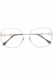 Gucci Eyewear Occhiali oversize - Argento