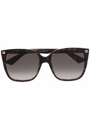 Gucci Eyewear cat-eye tinted sunglasses - Marrone