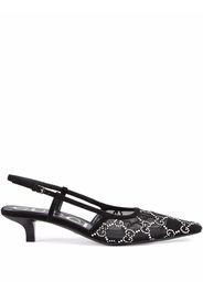 Gucci Pumps con cinturino posteriore GG - Nero