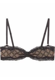 Gucci Reggiseno con ricamo GG - Nero