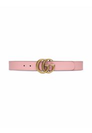 Gucci Kids double G leather belt - Rosa