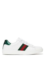 GUCCI KIDS Ace Web-stripe sneakers - Bianco