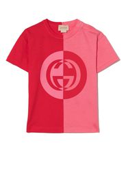 Gucci Kids T-shirt con design color-block - Rosso