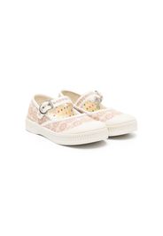 Gucci Kids Double G ballerina shoes - Toni neutri