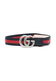 Gucci Kids Cintura con fibbia GG - Blu