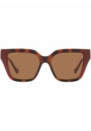 Gucci Eyewear Occhiali da sole squadrati - Marrone