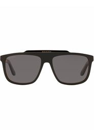 Gucci Eyewear Occhiali da sole con montatura stile pilota - Nero