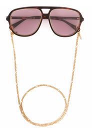 Gucci Eyewear aviator-frame sunglasses - Marrone