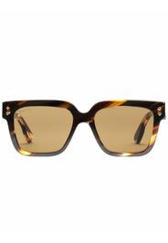 Gucci Eyewear Occhiali da sole rettangolari - Marrone