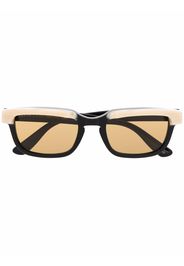 Gucci Eyewear contrast-border rectangle sunglasses - Nero