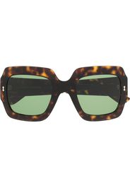 Gucci Eyewear oversize-frame tinted sunglasses - Marrone