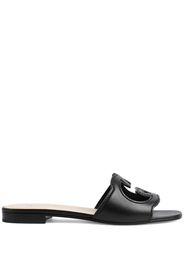 Gucci GG cut-out flat sandals - Nero