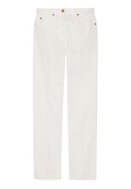 Gucci Horsebit straight-leg cotton trousers - Bianco