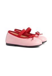 Gucci Kids GG-embossed ballerina flats - Rosa