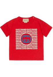Gucci Kids Interlocking G-print T-shirt - Rosso