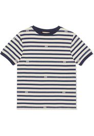 Gucci Kids cotton jersey stripe T-shirt - Blu