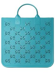 Gucci Kids cut-out GG shopping bag - Blu