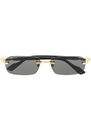 Gucci Eyewear rimless rectangle-frame sunglasses - Nero