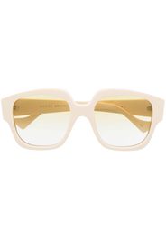 Gucci Eyewear Occhiali da sole squadrati - Bianco