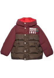 Gucci Kids padded zip-up coat - Marrone