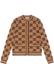 Gucci Cardigan con motivo bouclé jacquard GG - Toni neutri