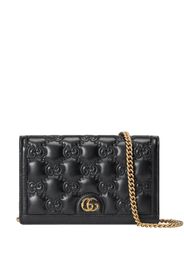 Gucci GG Matelassé chain-strap wallet - Nero