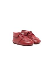 Gucci Kids 30mm embossed-logo leather boots - Rosso