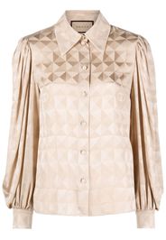 Gucci Blusa con motivo geometrico jacquard - Toni neutri