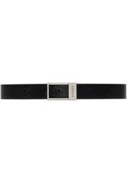 Gucci GG-embossed leather belt - Nero