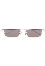 Gucci Eyewear slim rectangular-frame sunglasses - Oro