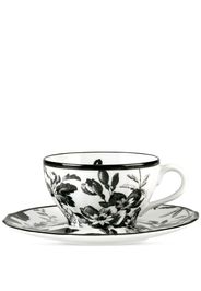 Gucci set-of-two Herbarium teacup and saucers - Bianco