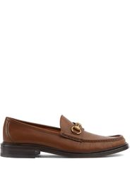 Gucci Horsebit almond-toe loafers - Marrone