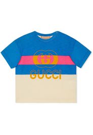 Gucci Kids T-shirt con stampa - Blu