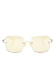 Gucci Eyewear square mirrored-lense sunglasses - Oro