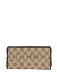 Gucci Portafoglio con stampa GG all-over - Marrone