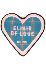 Gucci Elisir Of Love hear-shaped cushion - Blu