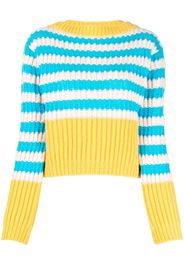 Gucci cropped striped jumper - Giallo