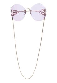 Gucci Eyewear Occhiali da sole tondi - Oro