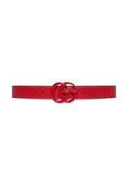 Gucci Kids Double G leather belt - Rosso