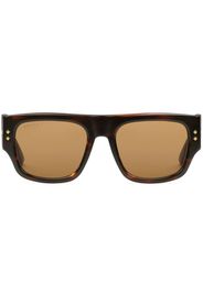 Gucci Eyewear rectangle-frame sunglasses - Marrone