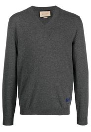 Gucci V-neck cashmere sweater - Grigio