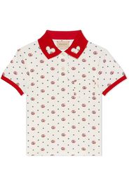 Gucci Kids Polo GG - Bianco