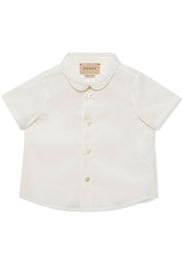 Gucci Kids Camicia con colletto alla Peter Pan - Bianco