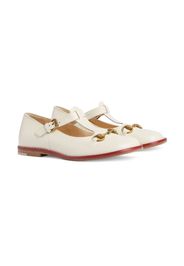 Gucci Kids Scarpe Horsebit - Bianco