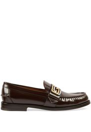 Gucci Interlocking G leather loafers - Marrone